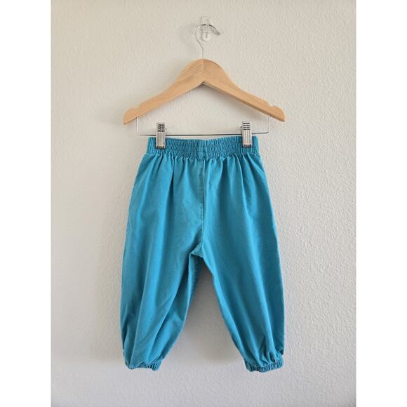 12-18 Month Vintage Perfect Pals Teal Jogger Pants - Picture 5 of 6